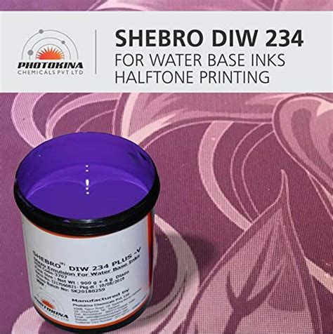Photokina Screen Printing Emulsion(Coating) SHEBRO® DIW 234 900gm + 4gm ...