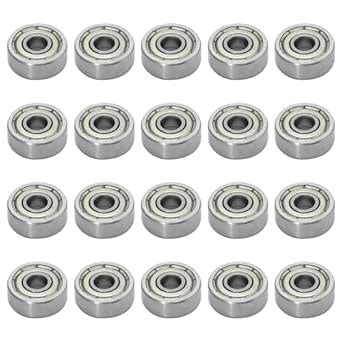 624ZZ Ball Bearing Double Shielded Deep Groove Bearings 624-2Z 80024 ...