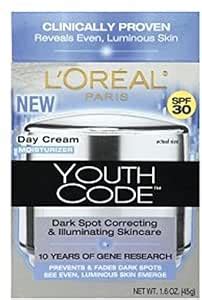L'Oreal Youth Code Dark Spot Correction Day Cream Spf 30 (pack of 2 ...