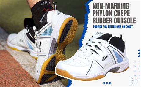 Buy B-TUF Inspire Badminton Non-Marking Court Shoes Ideal for Squash ...