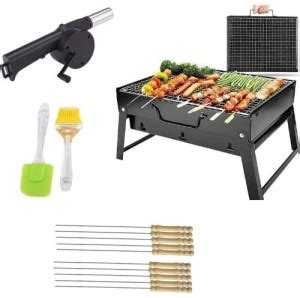 Agirlvct Barbecue Grills - Foldable Charcoal Barbeque Grill With (2 ...