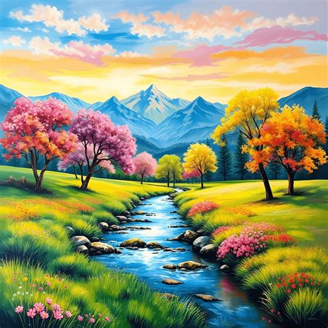 Image result for Colorful Spring Landscape