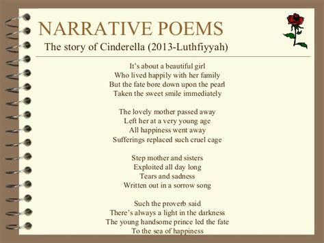 Examples of narrative Poems
