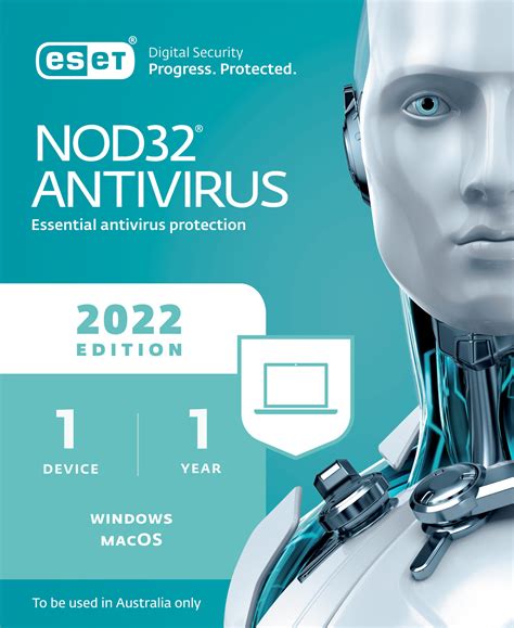 ESET NOD32 Antivirus 1 Device 1 Year License Card - "Strictly only to ...