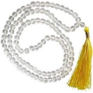 NAKSHATRA JUNCTION 109 Beads Crystal Sphatik Pooja Jaap Mala for Men ...