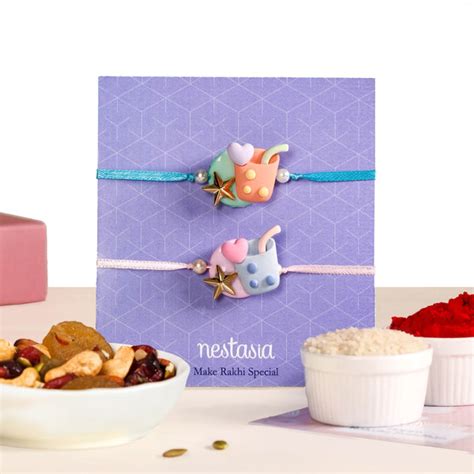 Colourful Bubble Tea Rakhi For Kids Set Of 4 With Box And Card Online ...
