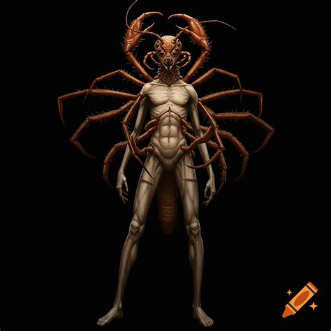 Front view of a mechanical spider defender with red spin and eyes ...