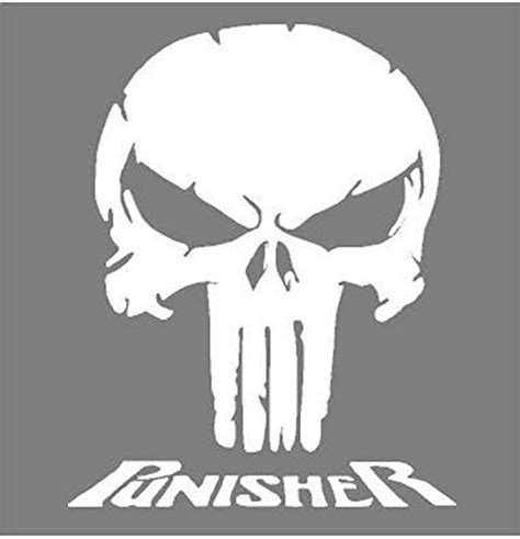 Fusion Graphix Punisher Skull Logo Hood, Bumper, Sides Windows, Car ...