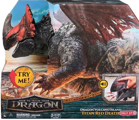 How to Train Your Dragon Volcano Island Titan Red Death Deluxe Action ...