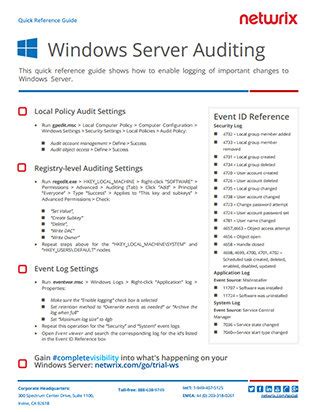 Image result for Windows Security Log Quick Reference Chart