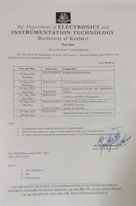 Electronics & Instrumentation Technology, University of Kashmir