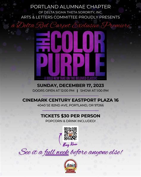 The Color Purple - Early Release, Cinemark Century Eastport Plaza 16 ...