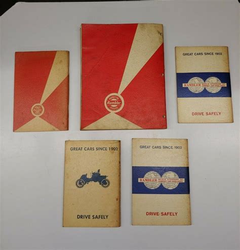 Rambler Flat Rate Schedules & American Technical Service Manual (LOT OF ...