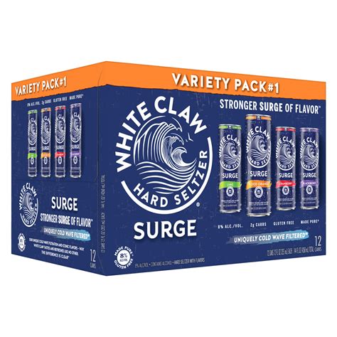 White Claw Surge #1 Variety 12pk 12oz Can 8% ABV - Delivered In As Fast ...