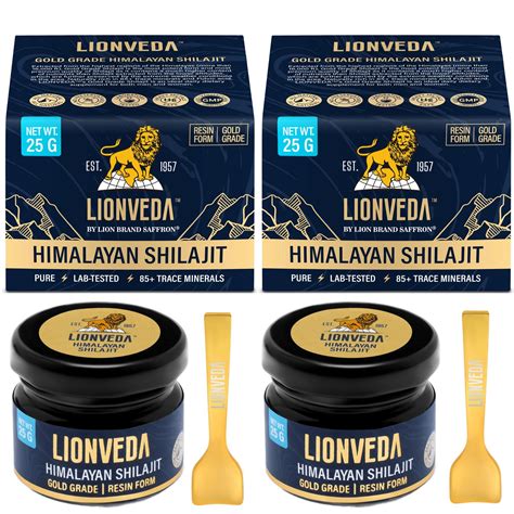 Lionveda 50g Original Himalayan Shilajit Resin Certified Gold Grade Men ...