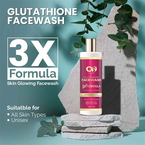 Co-Luxury Glutathione Face Wash With Kojic Acid Grapeseed Oil Vitamin ...