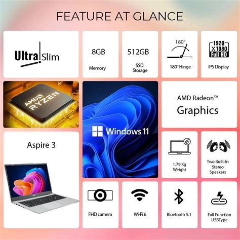 Acer Aspire AMD Ryzen 3-7330U Processor Laptop With 39.62 cm (15.6") F