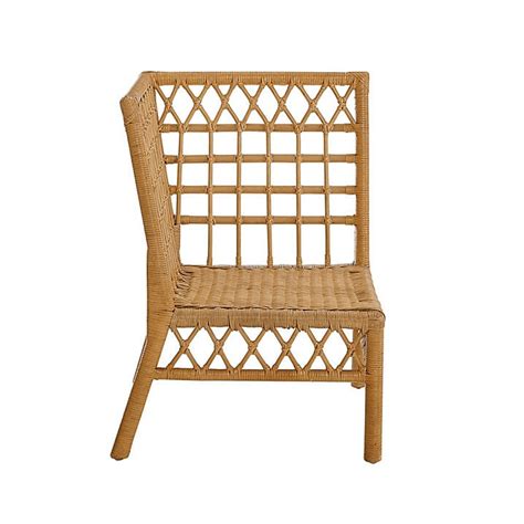 SK Southport Rattan Corner Bench with Natural Rattan & Classic Details