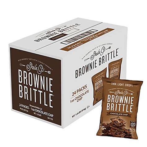 Sheila G's Brownie Brittle Chocolate Chip Pieces, Sweet Crispy Snack, 1 ...
