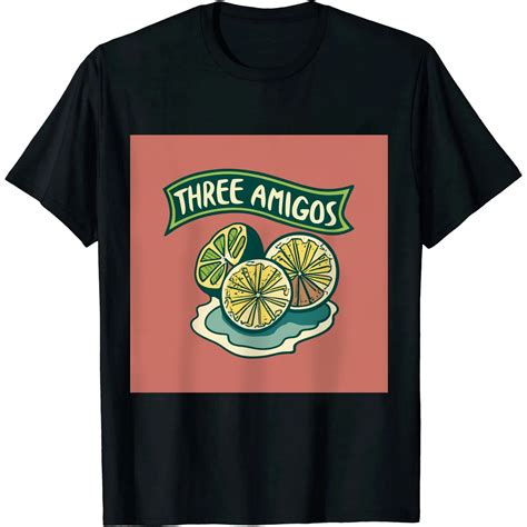 ARISTURING The 3 Three Amigos T-shirt - salt, tequila & lime - Walmart.com
