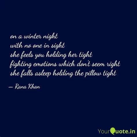 on a winter night with... | Quotes & Writings by Rana Khan | YourQuote