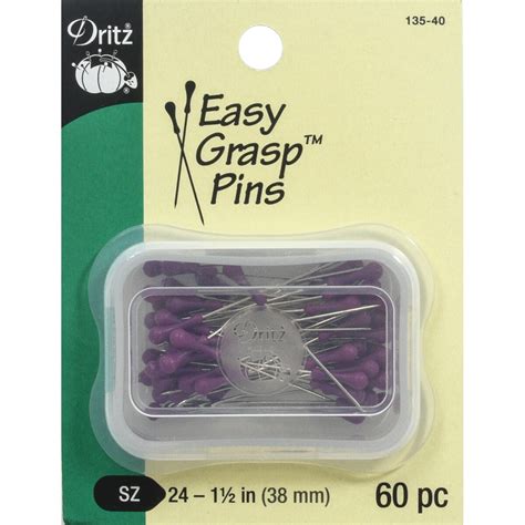 Dritz Easy Grasp Pins 60/Pkg-Purple, Count: 1 | Michaels