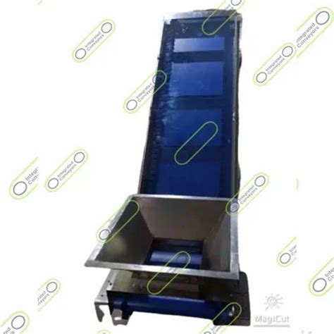 Z Type Belt Conveyors - Inclined Cleat Belt Conveyor System With Side ...