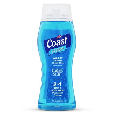 Buy Coast Hair & Body Wash, Classic "Pacific Force" Scent, 2- 18 Fl Oz ...