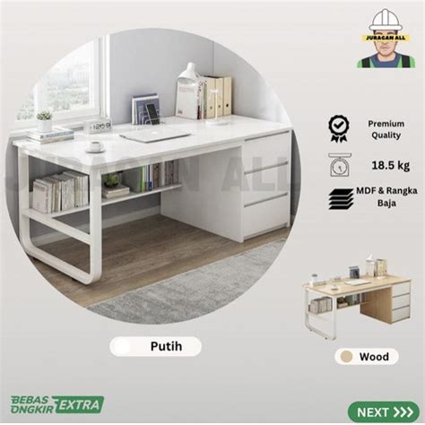 Jual Spy Meja Kerja Minimalis/Meja Kantor Laci/Meja Belajar/Meja ...