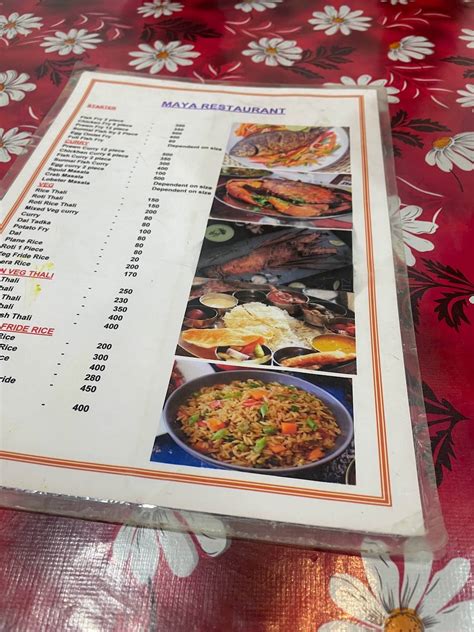 Menu at Maya Restaurant, India, SH4, Havelock Island