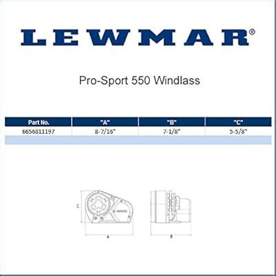 AMRL-6656811967-303 * Lewmar Pro-Sport 550 Windlass India | Ubuy