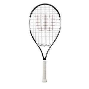 Wilson Roger Federer Aluminum Tennis Racket - 26 Inch (Black/White ...