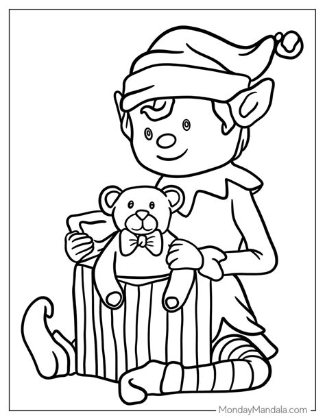 Free Printable Elf Coloring Pages - Rachel Printable