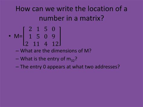 Image result for How Matrices Address Work