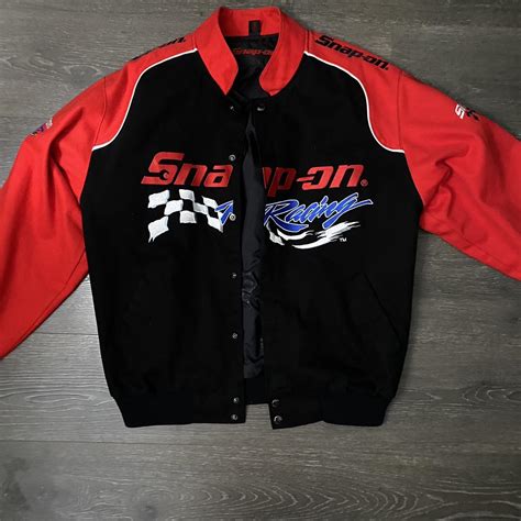 Snap-On Racing Jacket Size Small but fits a... - Depop