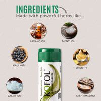 Kofol Ayurvedic Chewable Tablets | Quick Relief for Sore Throat & Dry ...