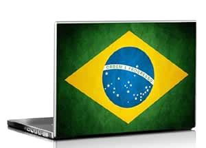 Seven Rays Brazilian Flag Laptop Skin Covers Fits for All Models for ...