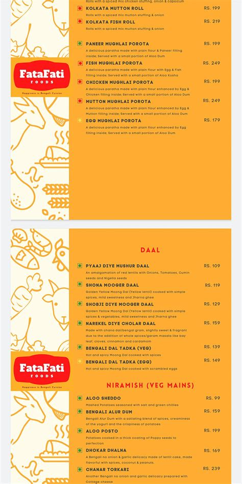 Menu at Fatafati Foods, Noida