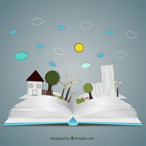 Pop up book in hand drawn style | Free Vector