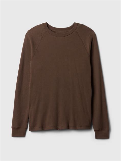 Waffle-Knit Raglan T-Shirt | Gap