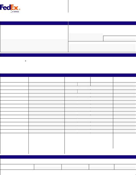Image result for FedEx Printable Forms