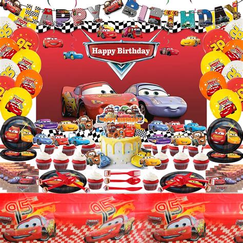 Zilapet Mcqueen Birthday Party Supplies - Decorations, India | Ubuy