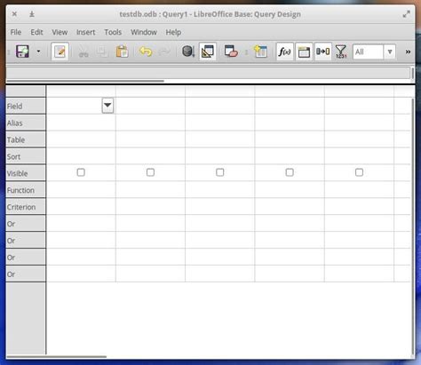 Image result for LibreOffice Base Design View