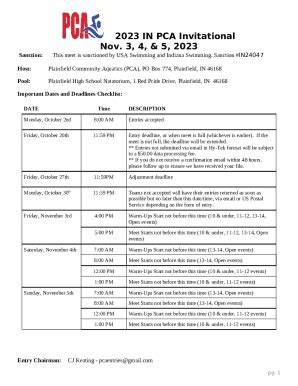 SANCTIONING CHECKLIST Doc Template | pdfFiller