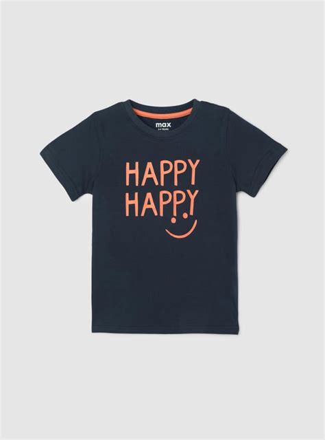 Buy Boys Typographic Printed Pure Cotton T-shirt Online at just Rs. 149 ...