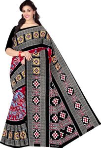 Buy ARTFULTHREADS Printed, Graphic Print Sambalpuri Pure Cotton ...