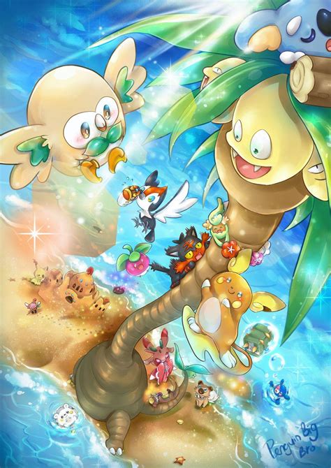 Pokemon Starters Sun and Moon Wallpapers - Top Free Pokemon Starters ...