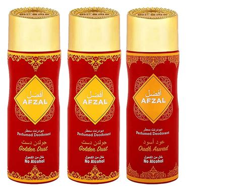 Buy AFZAL Non Alcoholic Taj Al Arab, Musk Amber, Dehenal Oudh Deodorant ...