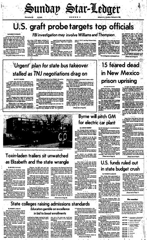 Memorable front pages from The Star-Ledger - nj.com