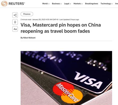 Visa和万事达卡依靠中国来推动旅游支出 I 路透社 - 总统简报 - 六度世界